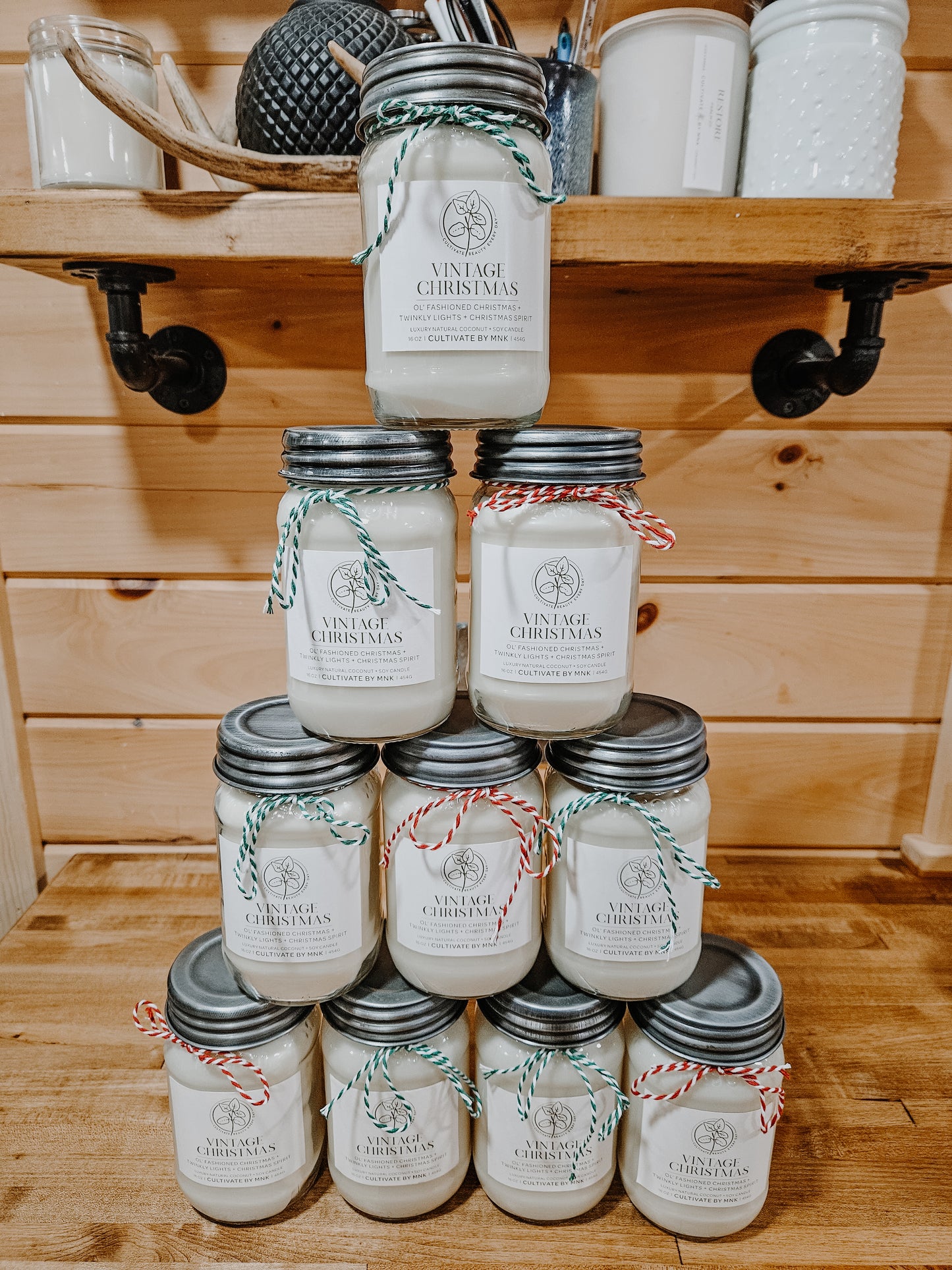 Christmas Mason Jar Candle